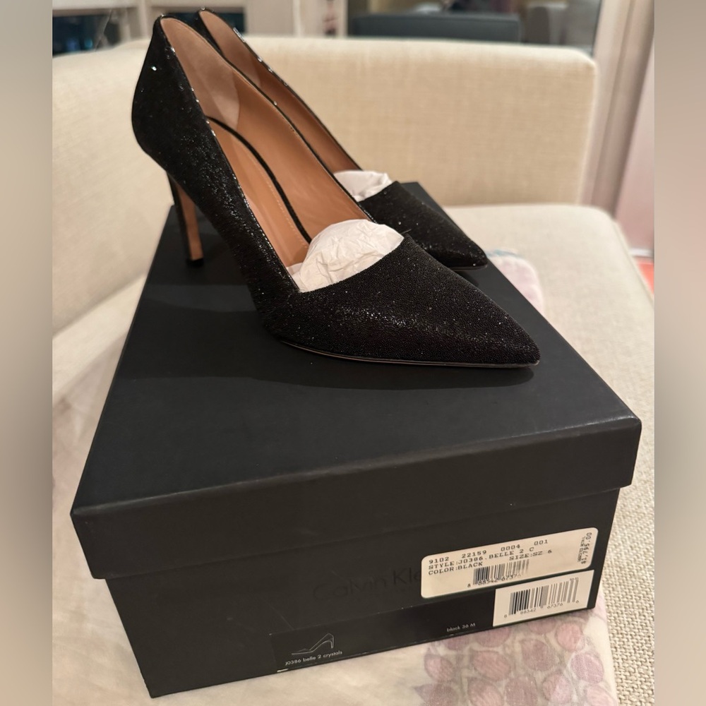 Black Iridescent Heels